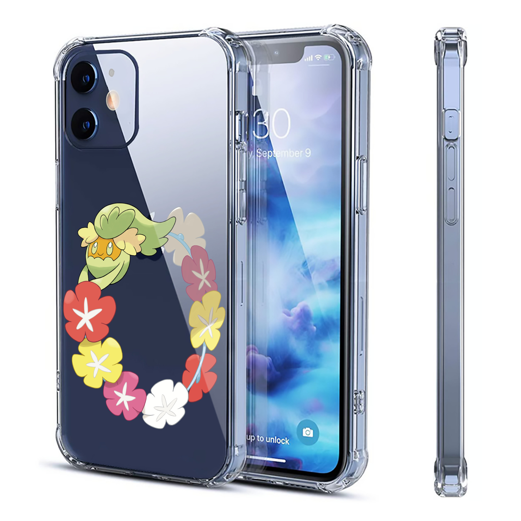 （画像用） ポケットモンスター Pokémon 【iPhone 12シリーズ対応】透明スマホケース（クリアソフトケース）
